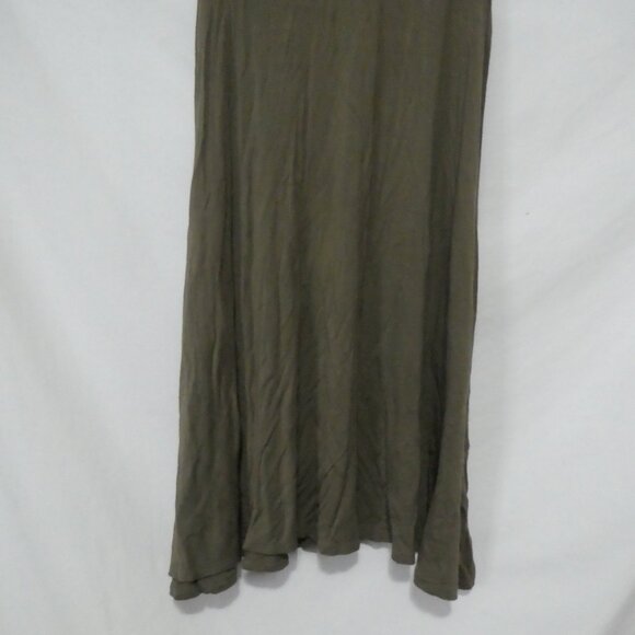 REVAMPED By Sirens | small | Khaki Sleeveless Dress With Back Button Detail - Picture 7 of 16